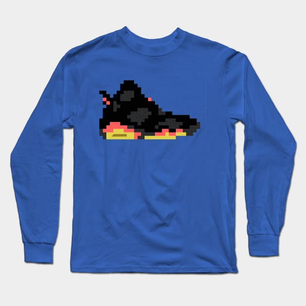 8-bit Jordan 6s - Alternate Long Sleeve T-Shirt by soujohn